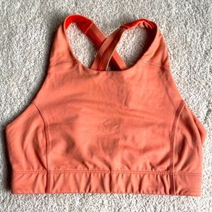 Outdoor Voices TechSweat Sports Bra Coral Orange XS